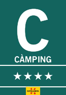 cartel que representa un camping de 4 estrellas