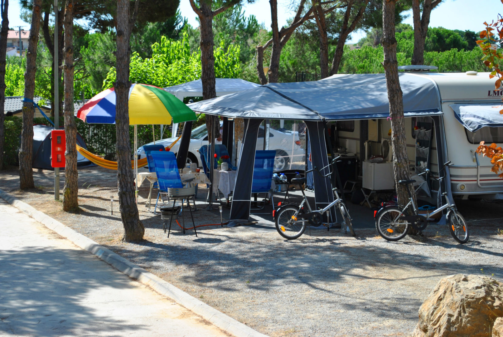 Parcelas para caravana camping Costa Brava